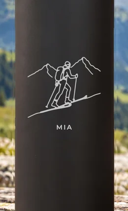 Gravur-Motiv Skitour