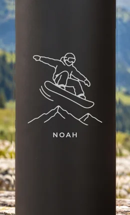 Gravur-Motiv Snowboarder