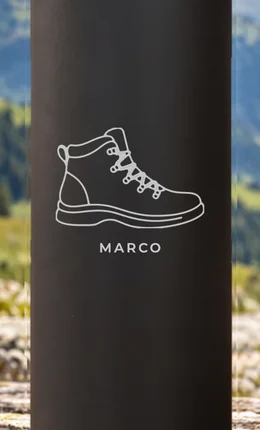 Gravur-Motiv Wanderschuh