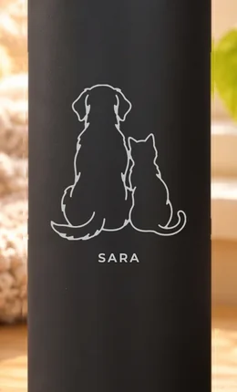 Gravur-Motiv Hund und Katze