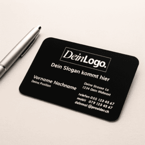 Design_1 Elegante_schwarze_Aluminium-Visitenkarte_personalisierbar_mit_Logo_und_Kontaktdaten