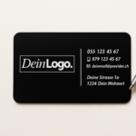 Premium-Visitenkarten mit Gravur (Design 3)