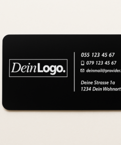 Premium-Visitenkarten mit Gravur (Design 3)