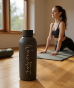Personalisierte Thermoflasche, minimalistischer Stil