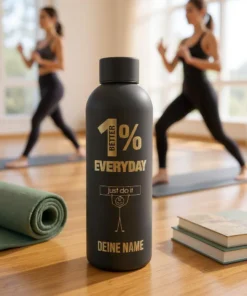 1% Better Everyday Flasche + dein Name